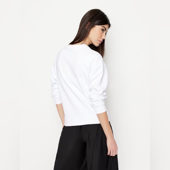 Armani Exchange ICON LOGO CREW NECK SWEATSHIRT - Picture 6 of 10